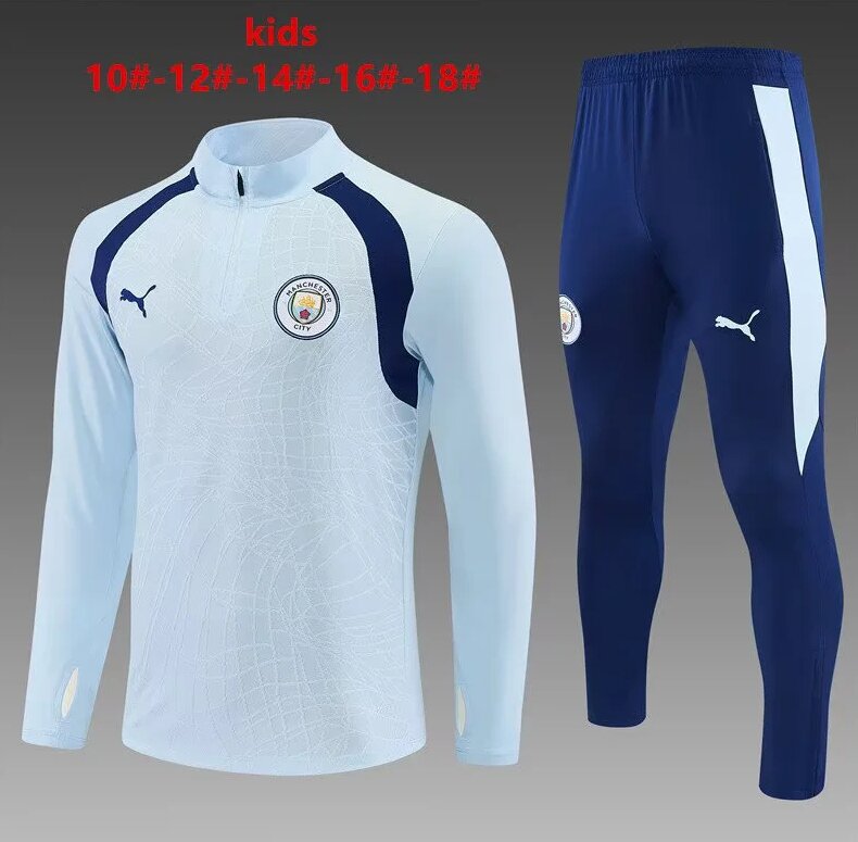 Kids Manchester City 26/27 Tracksuit - Sky Blue